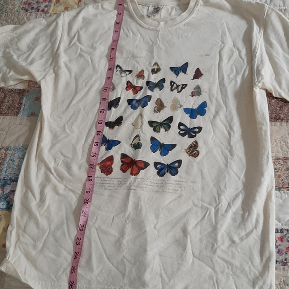 NWOT Butterfly Print 100% Ring Spun Cotton Tee - Picture 5 of 5